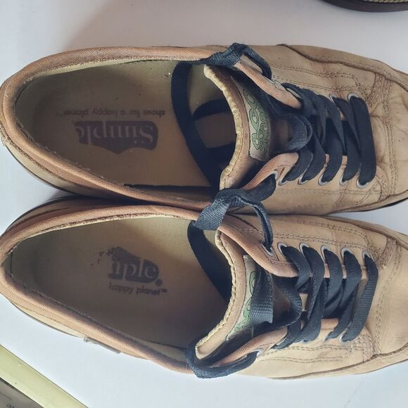 Simple Brand Leather Eco Sneaker Original Skate Shoe Mens Size 9.5 Brown Street main image 6